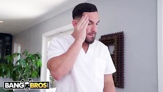Peter Green massages the sexy boobs of busty PAWG Blake Blossom