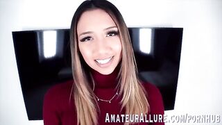 Petite teen Kimora Quin loves the sensation of a cock down her throat