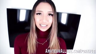 Petite teen Kimora Quin loves the sensation of a cock down her throat