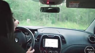Two girls brought the guy to the forest and fucked him there