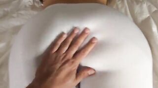The stepsister got fucked by her stepbrother after he caught her watching porn