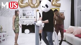Violet Myers won a sexy prize in a game - her ass was smashed hard