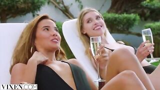 Dream girls Agatha, Freya & Lika in passionate foursome action
