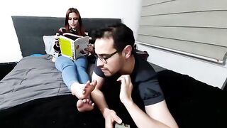 My men have a foot fetish, they love to worship feet