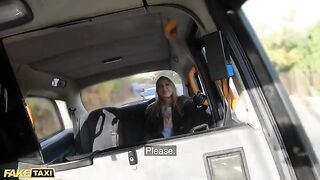 The sexy passenger Jayla De Angelis gets wild in the cab