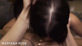 The best friend taught Maryana Rose how to properly fuck and suck, showcasing her athletic prowess