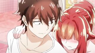 The red-haired tsundere receives a relaxing massage and gets fucked in missionary