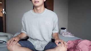 The hottest girl sits on the guy’s face and hands