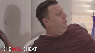 The masseuse Vina Sky demonstrates the art of lesbian intimacy to her client Ember Snow
