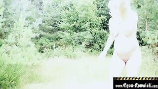 A pregnant blonde was fucked on the beach by Egon Kowalski