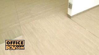 Busty boss Aletta Ocean fucks her subordinate in POV style