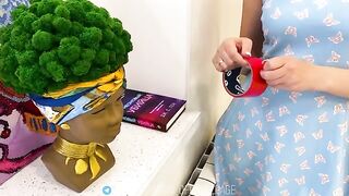 Tape her mouth shut, don't get offended, stepmom - Stepson fucked her without a condom