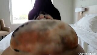 Naughty IG model invites Papi to her hotel room for a big booty treat
