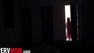 The lucky guy slides his dick between the huge natural boobs of his stepmom Jessica Starling
