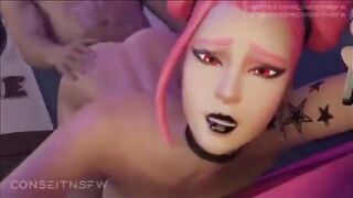 Hentai compilation with stunning 3D Fortnite Haze animation