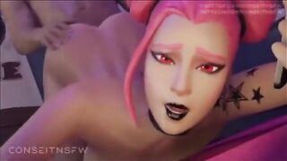 Hentai compilation with stunning 3D Fortnite Haze animation