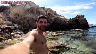 A guy has sex with a girl on the nude beach in public