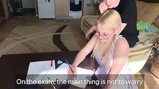 The student could not pass the subject, so she was left with a tutor