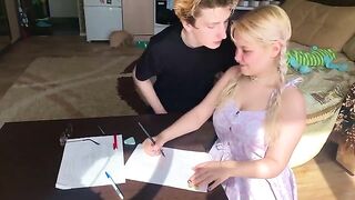 The student could not pass the subject, so she was left with a tutor