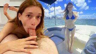Taking my GF Jessica Marie on a boat ride and two rounds at my place