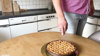 The stepson fucked his stepmom using a Tantaly sex doll in the kitchen