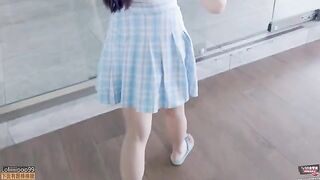 A young girl is on vacation and meets someone special, feeling a spark