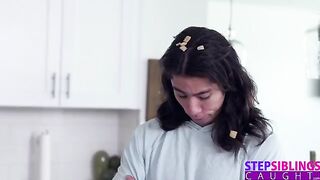 Free use fuck with hot stepsis Kyler Quinn in the kitchen