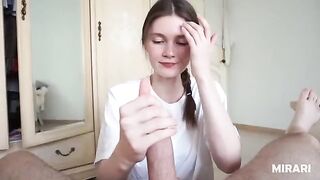 The girl is hungry for cum, she gets it from her teacher - MIRARI
