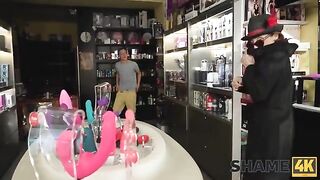 The man is addicted to big dildos, his sex life sucks