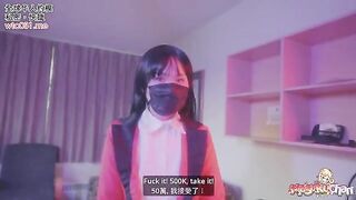 Kakegurui's Yumeko lost a bet, no panties, raw sex, and cum swallowing