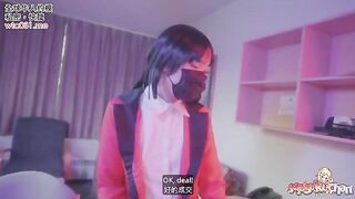 Kakegurui's Yumeko lost a bet, no panties, raw sex, and cum swallowing