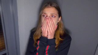 We fucked in the stairwell while parents are at home - POV 4K