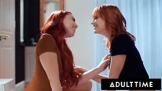 Redhead Kenna James seduced her friend Aidra Fox to sex