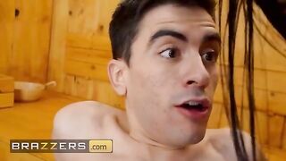 Blondie Fesser and Sara Retali catch a peeping tom in the sauna