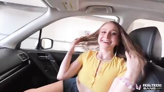 A beautiful girl with a bubble butt gets fucked deep in her hairy pussy