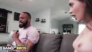 Petite teen Sera Ryder gets overwhelmed by a huge BBC