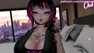 A goth girl named Jess acts like a bitch until she is fucked