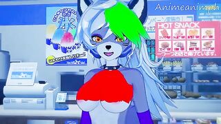 Roxanne Wolf fucks after Five Nights at Freddy's in an uncensored 3D hentai