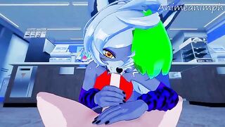 Roxanne Wolf fucks after Five Nights at Freddy's in an uncensored 3D hentai