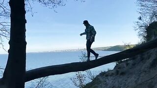 A walk with a Chihuahua around Gdynia Orłowo and some daring action