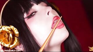 Yor forced Loid to fuck her way, showcasing MollyRedWolf’s intense femdom and creampie skills