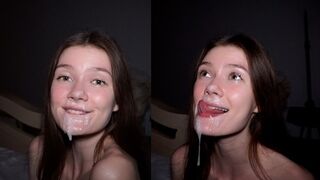 A cute amateur girl with a gorgeous face loves being choked and fucked hard - MIRARI