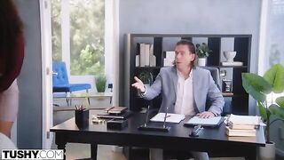 Anal loving Willow makes a strong impression on her potential new boss