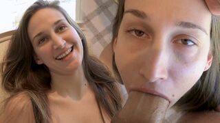 Mystica Jade turns into a whore at the sight of James Deen's cock