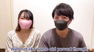 An amateur Japanese couple tries meditation before engaging in passionate sex