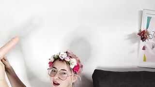 The cute and pretty girl Argentina has a big dick in her pussy