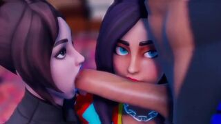 Compilation of blowjobs from popular Fortnite characters in high quality