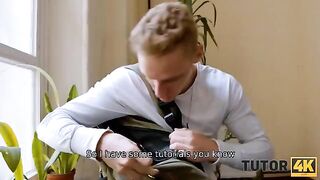 Instead of studying, a student got fucked by his tutor in a steamy lesson