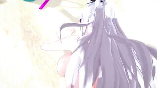 Prinz Eugen waifu fucked by a huge cock in POV style