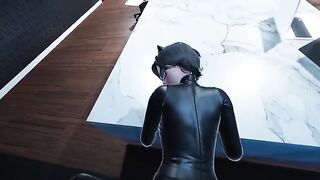 Catwoman Pov in the office is a 3D hentai parody featuring the DC Comics character Catwoman